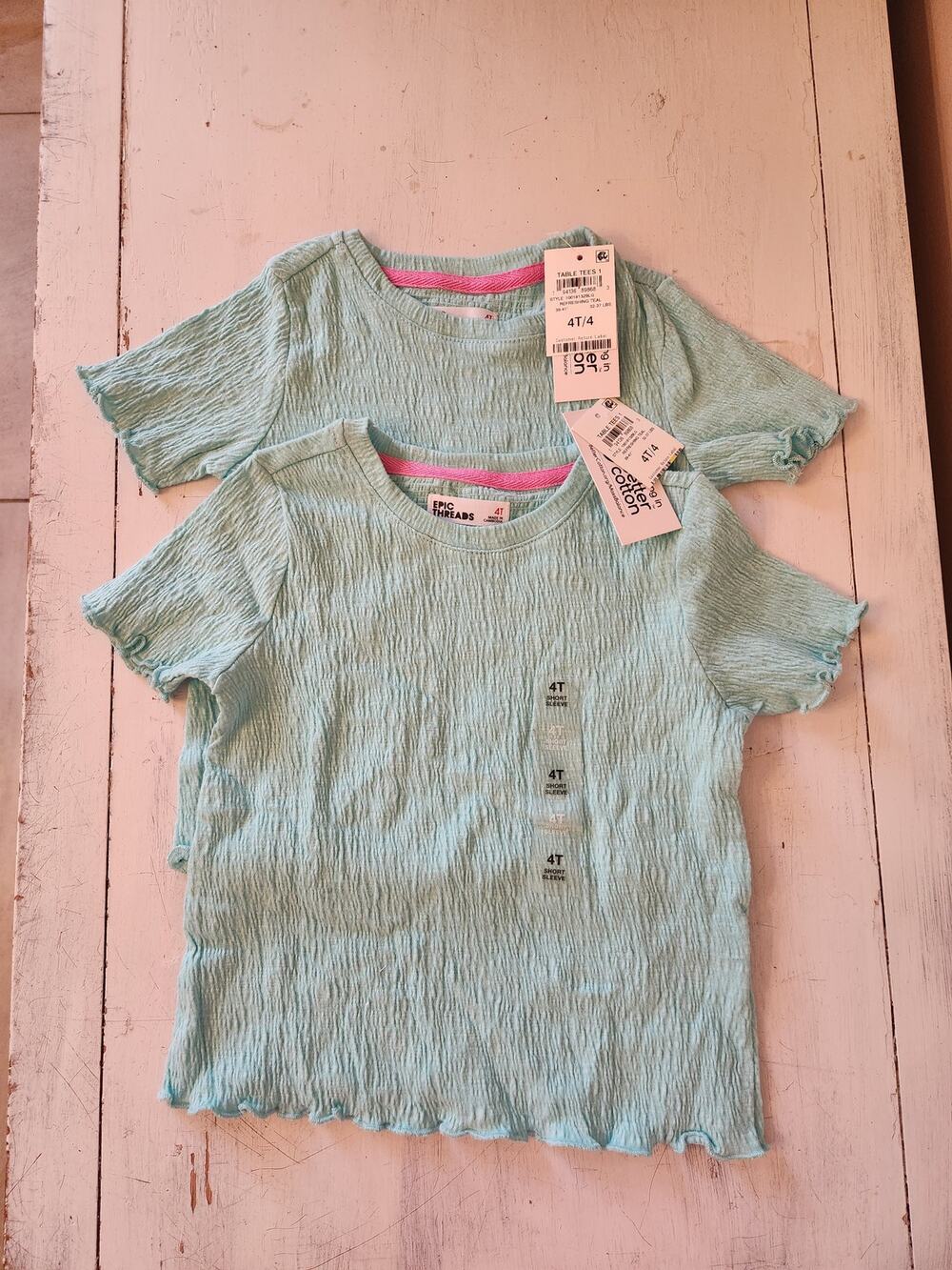 NWT Epic Threads Girls 2 Pack Bundle Twins Teal 4T